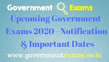 Upcoming Government Exams