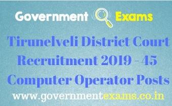 Tirunelveli District Court Recruitment 2019