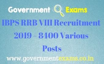 IBPS RRB VIII Recruitment 2019