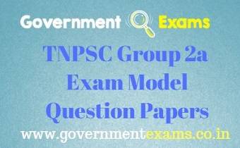 TNPSC Group 2A Model Question Papers