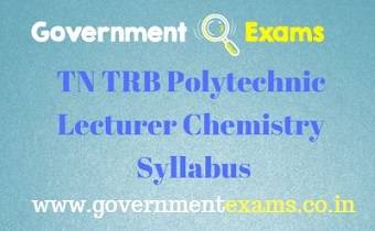 TN TRB Chemistry Syllabus