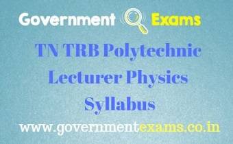TN TRB Physics Syllabus