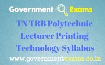 TN TRB Printing Technology Syllabus
