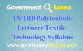 TN TRB Textile Technology Syllabus