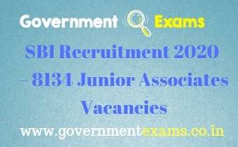 SBI Junior Associates Recruitment 2020