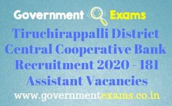 Tiruchirappalli District Recruitment Bureau Recruitment 2020