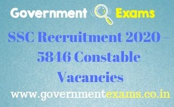 SSC Constable Recruitment 2020