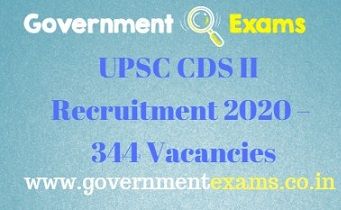 UPSC CDS II Recruitment 2020