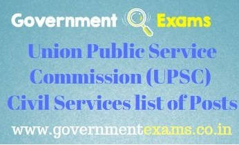 UPSC Services List