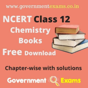 NCERT Class 12 Chemistry Books PDF